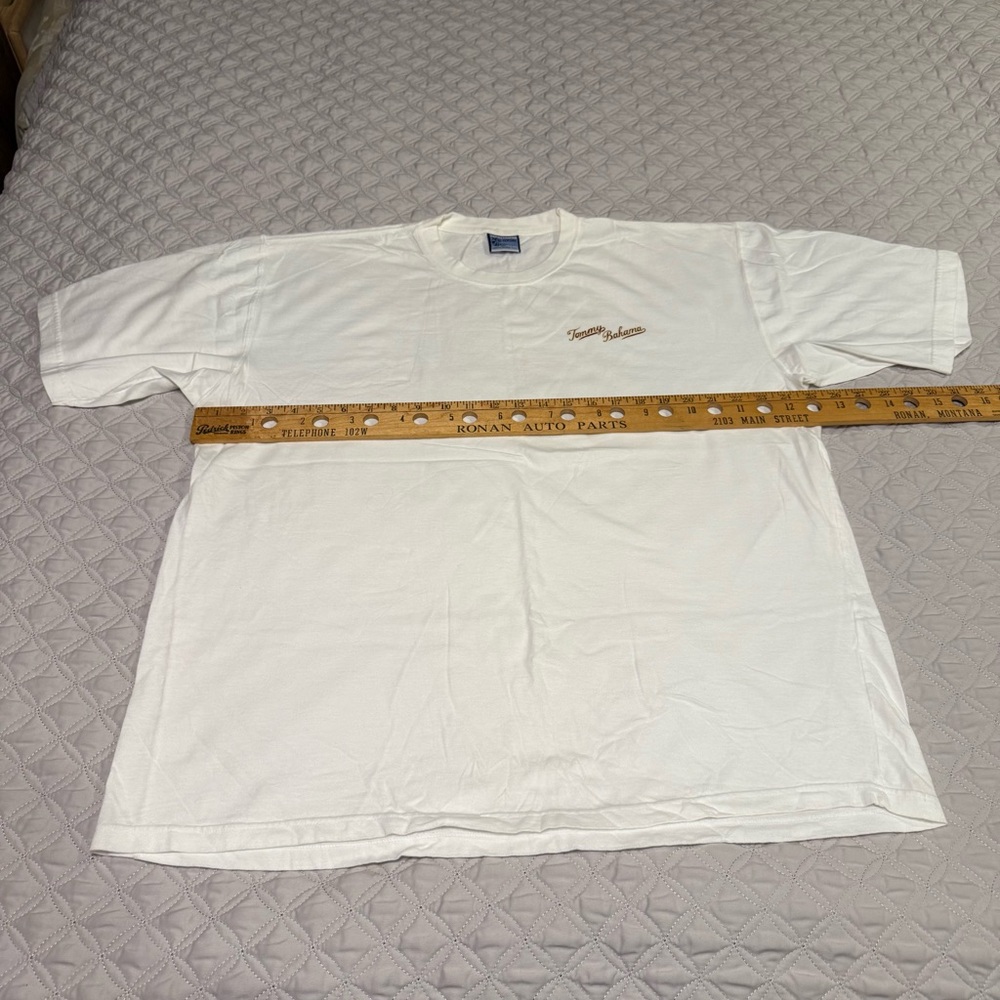 Tommy Bahama Men’s White Short Sleeve Tee - size XL - Picture 3 of 10